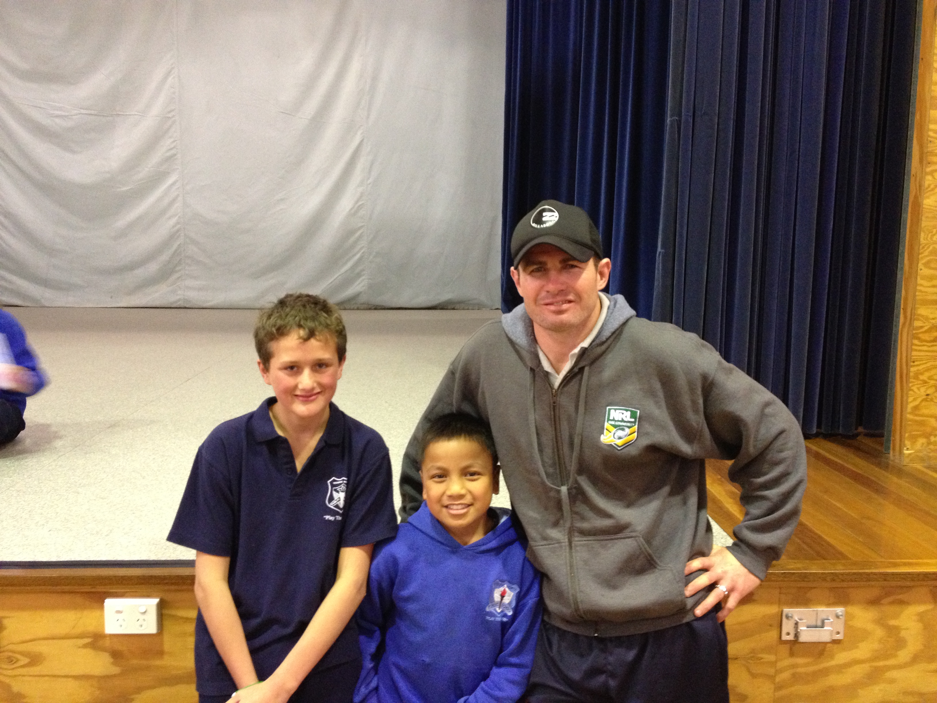Andrew Ryan with students from Young North